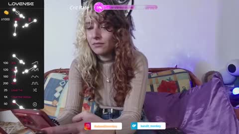 Snapshot of bandit_monkey chatting on 01-24-25, 02:07 V E R O N I C A online show from 01-24-25, 02:07