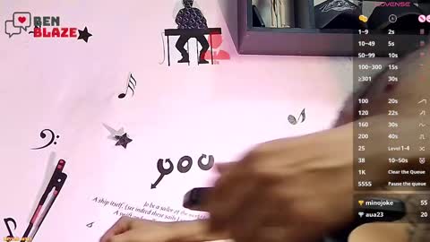 Snapshot of ben_blaze chatting on 01-05-25, 05:41 BEN online show from 01-05-25, 05:41