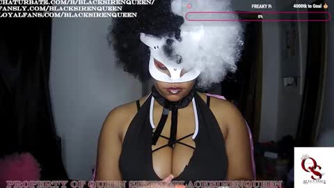 Snapshot of blacksirenqueen chatting on 10-09-25, 10:02 Queen Siren online show from 10-09-25, 10:02