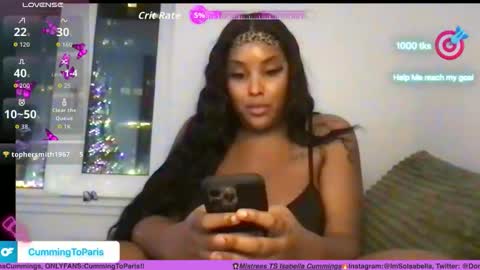Snapshot of cummingtoparis chatting on 12-03-25, 03:47 Cumming To Mistress Isabella Cummings online show from 12-03-25, 03:47