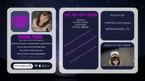 Snapshot of foxy_gamer chatting on 05-26-26, 01:23 Lex Vive foxygamer cb online show from 05-26-26, 01:23