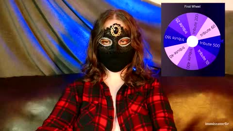 Snapshot of immissamelie chatting on 03-14-26, 12:39 Miss Amelie online show from 03-14-26, 12:39