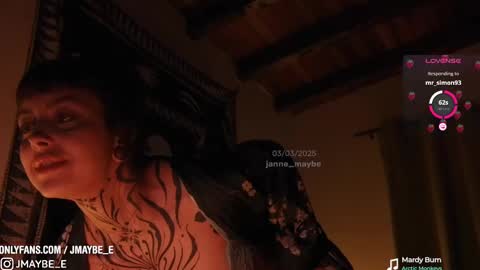 Snapshot of janne_maybe chatting on 03-03-25, 10:20 jmaybe e online show from 03-03-25, 10:20