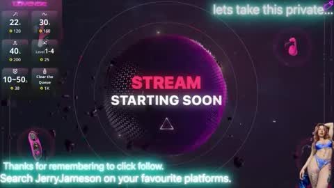 Snapshot of jerryjameson chatting on 01-08-26, 05:10 Jerry Jameson online show from 01-08-26, 05:10