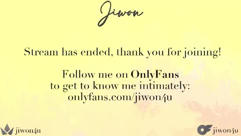 Jiwon online show from 02-14-25, 04:15