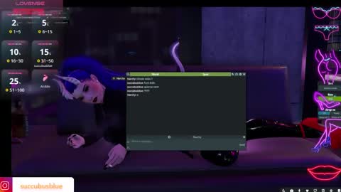 Succubus Blue online show from 02-16-25, 01:25