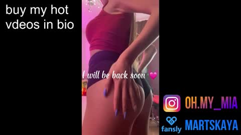 Snapshot of mia4sin chatting on 10-10-25, 11:09 Mia Martskaya online show from 10-10-25, 11:09