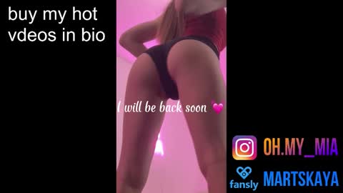 Snapshot of mia4sin chatting on 10-13-25, 10:04 Mia Martskaya online show from 10-13-25, 10:04