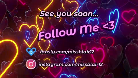 Snapshot of missblair12 chatting on 01-08-25, 05:59 MissBlair online show from 01-08-25, 05:59