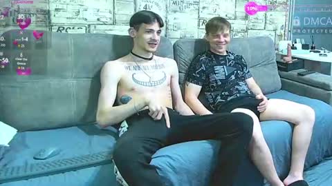 Max tall dark-haired guy with tattoos and Phil blond-haired online show from 06-18-26, 02:01