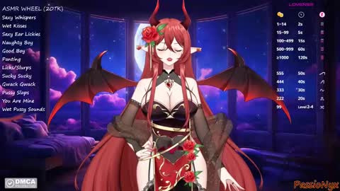 Snapshot of passionyx chatting on 12-05-24, 02:42 Succubus Nyx online show from 12-05-24, 02:42