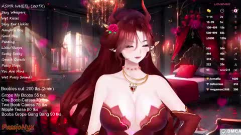 Snapshot of passionyx chatting on 02-16-25, 09:38 Succubus Nyx online show from 02-16-25, 09:38