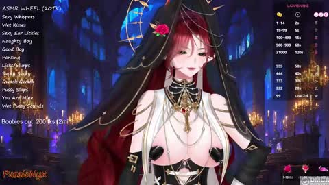 Snapshot of passionyx chatting on 02-24-25, 03:23 Succubus Nyx online show from 02-24-25, 03:23