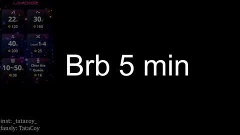 Snapshot of tatacoy chatting on 12-17-24, 09:07 TataCoy online show from 12-17-24, 09:07