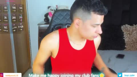 Snapshot of teddy_cowboy chatting on 03-07-25, 12:23 Follow me on Twitter boys ryder and instagram teddyscoot 12 online show from 03-07-25, 12:23