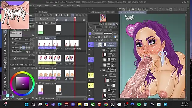 DrenchedArt online show from 01-08-25, 01:21