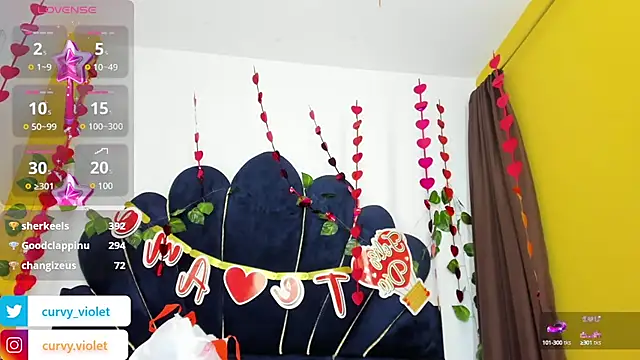 CurvyViolet online show from 02-17-25, 12:16