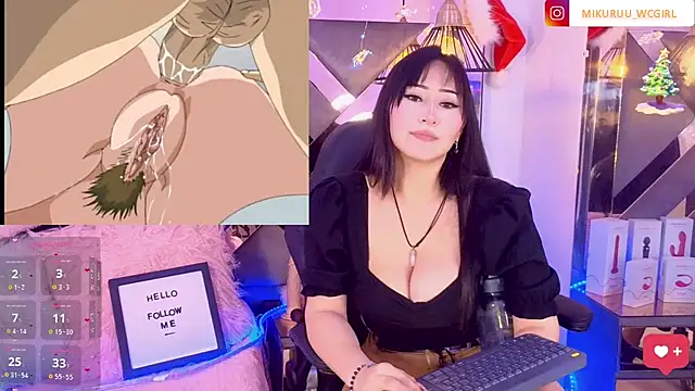 mikuru hara online show from 12-25-24, 02:46