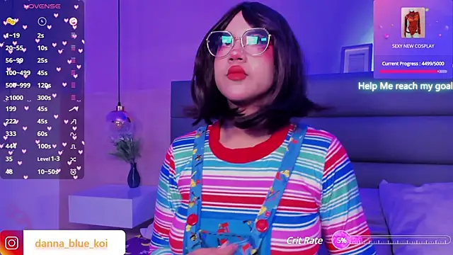 blue koi online show from 01-19-25, 01:00