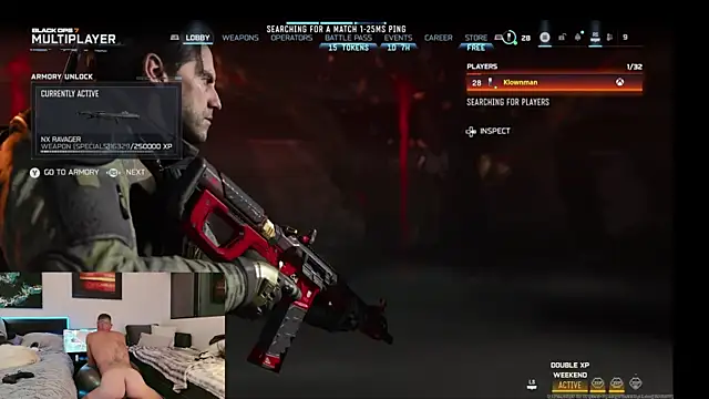 Snapshot of klownman1 chatting on 02-08-26, 10:51 klownman1 online show from 02-08-26, 10:51