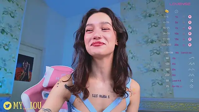 Snapshot of MyLou_ chatting on 10-06-25, 02:14 MyLou online show from 10-06-25, 02:14