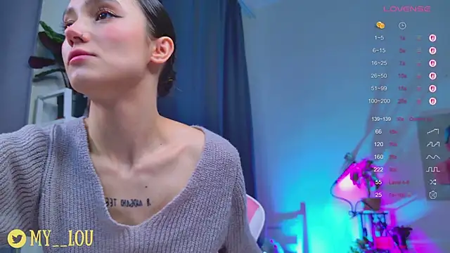 Snapshot of MyLou_ chatting on 10-26-25, 03:07 MyLou online show from 10-26-25, 03:07