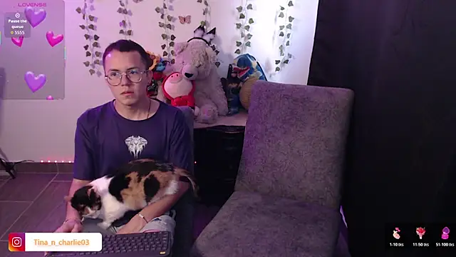 Snapshot of Tina_4_Charlie chatting on 03-07-26, 01:30 Tina 4 Charlie online show from 03-07-26, 01:30