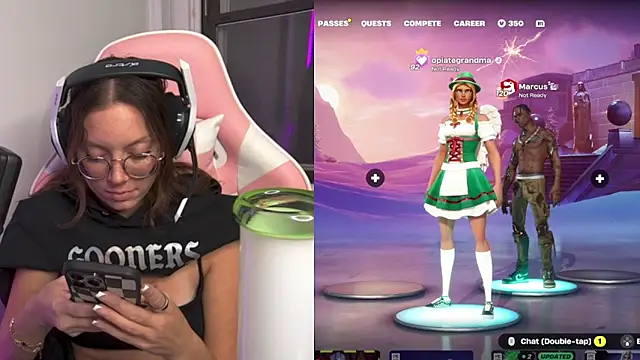 SpaceCowWhore online show from 10-10-25, 04:33