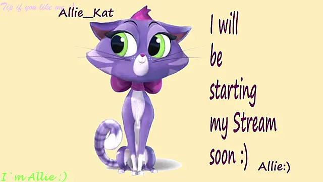 Snapshot of Allie_Kat chatting on 04-25-26, 01:41 Allie Kat online show from 04-25-26, 01:41