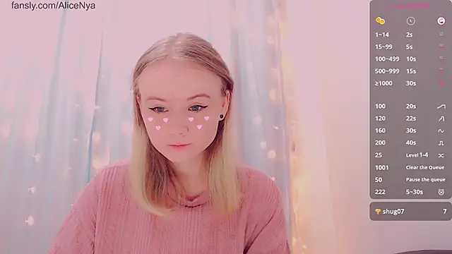 AliceNya cute online show from 01-11-26, 07:24